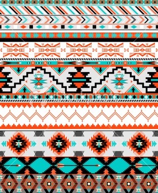 Stock Illustration Seamless Navaho Pattern Hora Miami